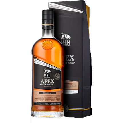 M&H Distillery Apex 3 Years Old Cognac Cask Single Malt Whiskey Small Batch #007