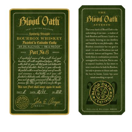Blood Oath Pact 8 Bourbon Whiskey