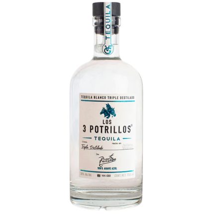 Los 3 Potrillos Blanco Tequila de Vicente Fernandez