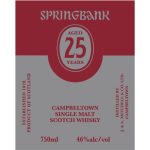 Springbank 25yr Scotch Whisky