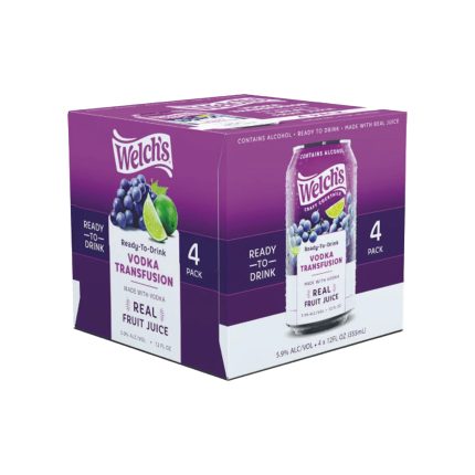 Welch's Craft Cocktails Vodka Transfusion 4 Pack