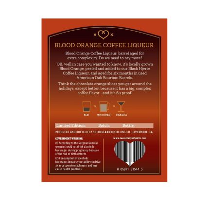 Black Hjerte Blood Orange Coffee Liqueur