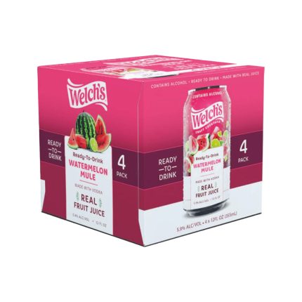 Welch's Craft Cocktails Watermelon Mule 4 Pack